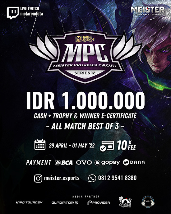 turnamen ml mlbb mole mobile legends april 2022 meister pro circuit season 12 poster
