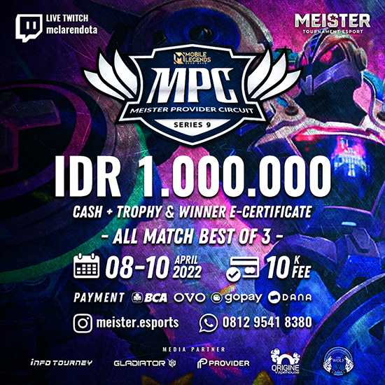 turnamen ml mlbb mole mobile legends april 2022 meister pro circuit season 9 poster