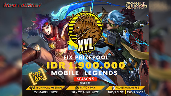 turnamen ml mlbb mole mobile legends april 2022 xyl esport season 5 week 4 logo