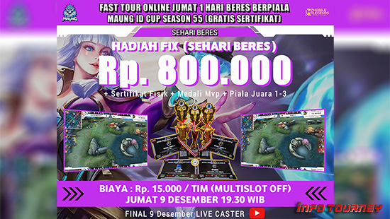 turnamen ml mlbb mole mobile legends desember 2022 maung id season 55 logo