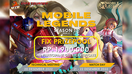 turnamen ml mlbb mole mobile legends desember 2022 mxm esport season 15 week 3 logo