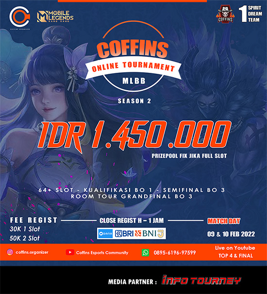 turnamen ml mlbb mole mobile legends februari 2022 coffins season 2 poster