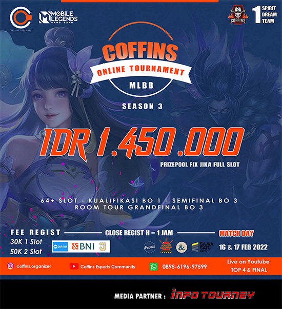 turnamen ml mlbb mole mobile legends februari 2022 coffins season 3 poster