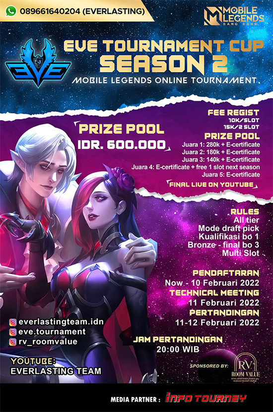 turnamen ml mlbb mole mobile legends februari 2022 everlasting cup season 2 poster