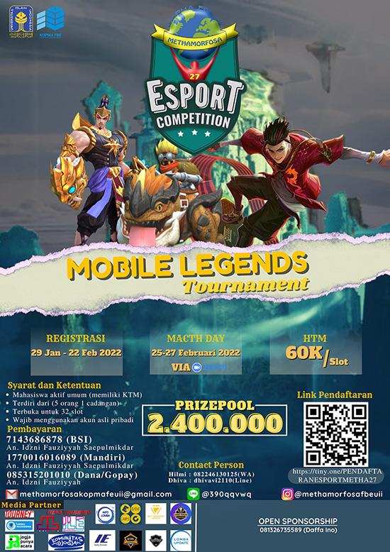 turnamen ml mlbb mole mobile legends februari 2022 methamorfosa 27 poster