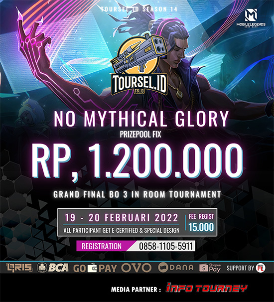 turnamen ml mlbb mole mobile legends februari 2022 toursel id season 14 poster