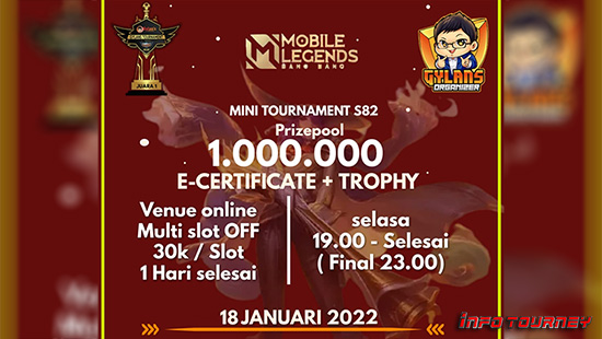 turnamen ml mlbb mole mobile legends januari 2022 gylans mini season 82 logo