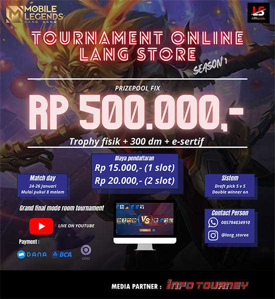 turnamen ml mlbb mole mobile legends januari 2022 lang store season 1 poster