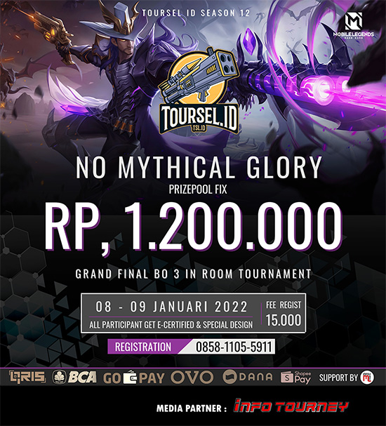 turnamen ml mlbb mole mobile legends januari 2022 toursel id season 12 poster