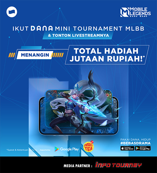 turnamen ml mlbb mole mobile legends agustus 2022 dana mini tour poster