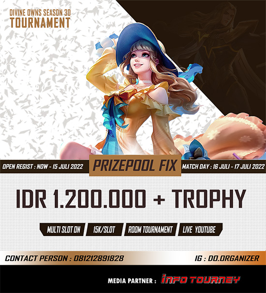 turnamen ml mlbb mole mobile legends juli 2022 do organizer season 30 poster
