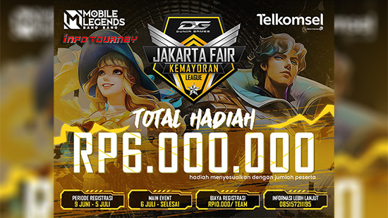 turnamen ml mlbb mole mobile legends juli 2022 dg jakarta fair 2022 logo