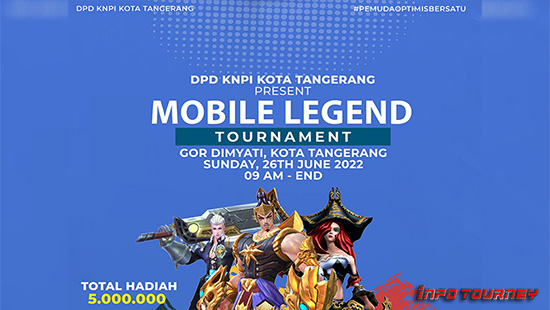 turnamen ml mlbb mole mobile legends juni 2022 piala knpi 2022 logo