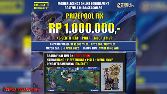 turnamen ml mlbb mole mobile legends april 2022 goatzilla season 39 logo