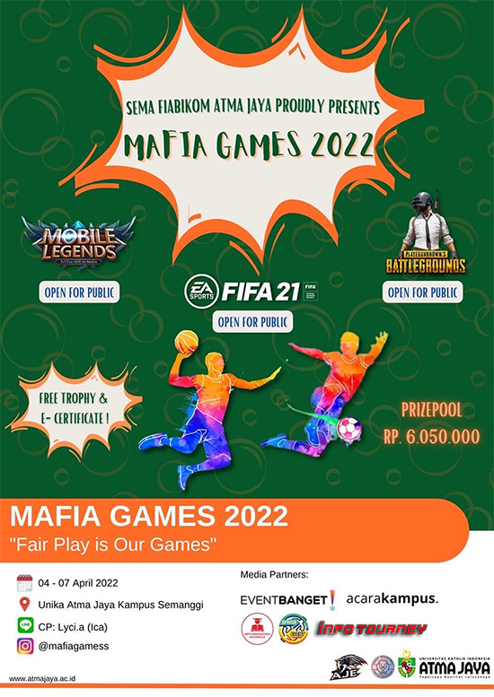 turnamen ml mlbb mole mobile legends april 2022 mafia games 2022 poster