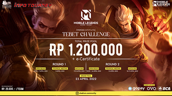 turnamen ml mlbb mole mobile legends april 2022 tebet challenge 2022 logo