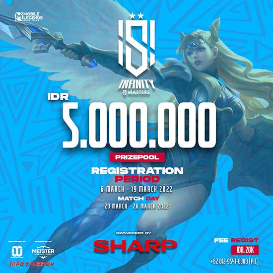 turnamen ml mlbb mole mobile legends maret 2022 infinity masters season 2 poster