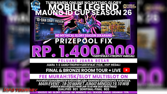 turnamen ml mlbb mole mobile legends maret 2022 maung id cup season 26 logo