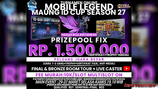 turnamen ml mlbb mole mobile legends maret 2022 maung id cup season 27 logo