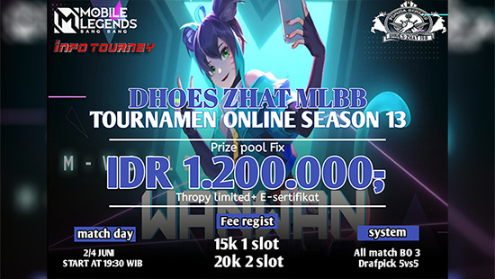 turnamen ml mlbb mole mobile legends juni 2022 dhoes zhat season 13 logo