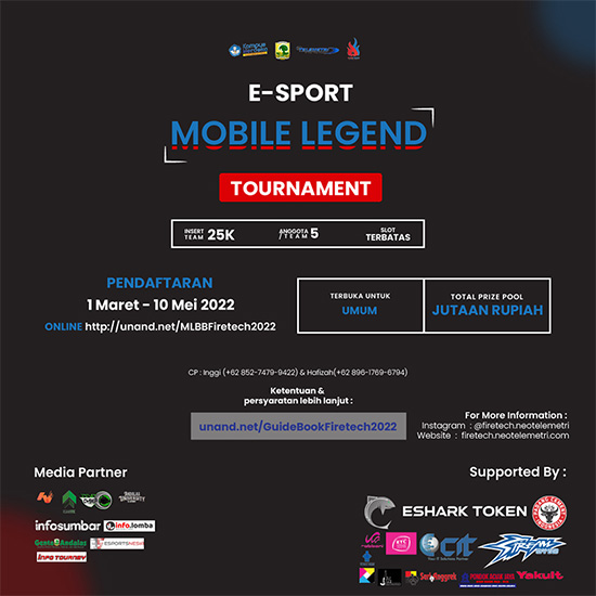 turnamen ml mlbb mole mobile legends mei 2022 firetech 2022 poster