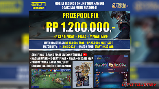 turnamen ml mlbb mole mobile legends mei 2022 goatzilla season 41 logo