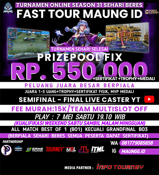 turnamen ml mlbb mole mobile legends mei 2022 maung id cup season 30 poster