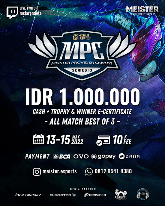 turnamen ml mlbb mole mobile legends mei 2022 meister pro circuit season 13 poster 1