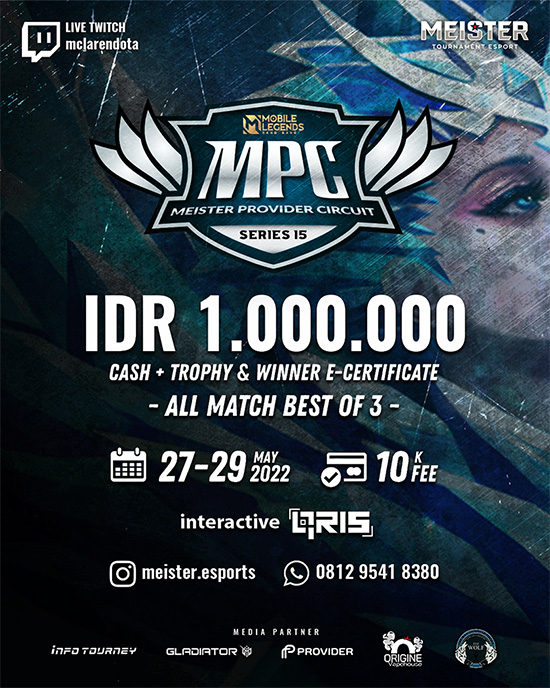 turnamen ml mlbb mole mobile legends mei 2022 meister pro circuit season 15 poster