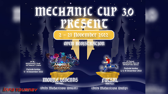 turnamen ml mlbb mole mobile legends desember 2022 mechanic cup 3 0 logo