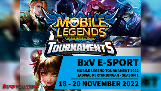 turnamen ml mlbb mole mobile legends november 2022 bxv esport season 1 logo