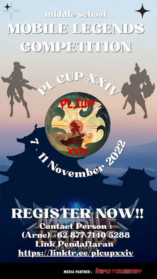 turnamen ml mlbb mole mobile legends november 2022 pl virtual cup xxiv poster
