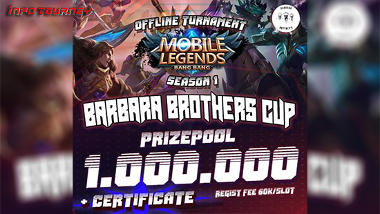 turnamen ml mlbb mole mobile legends oktober 2022 barbara brothers cup season 1 logo