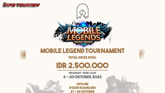 turnamen ml mlbb mole mobile legends oktober 2022 kopi ruang diri logo