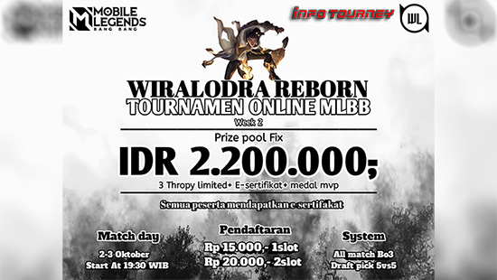 turnamen ml mlbb mole mobile legends oktober 2022 wiralodra reborn week 2 logo