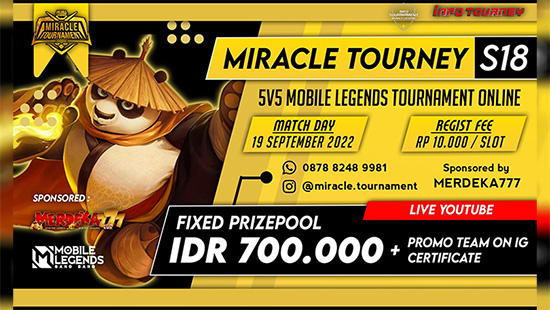 turnamen ml mlbb mole mobile legends september 2022 miracle season 18 logo