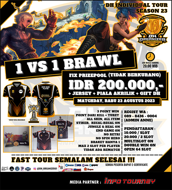 turnamen ml mlbb mole mobile legends agustus 2023 dh individual season 23 poster