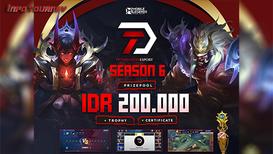 turnamen ml mlbb mole mobile legends agustus 2023 dominator esport season 6 logo