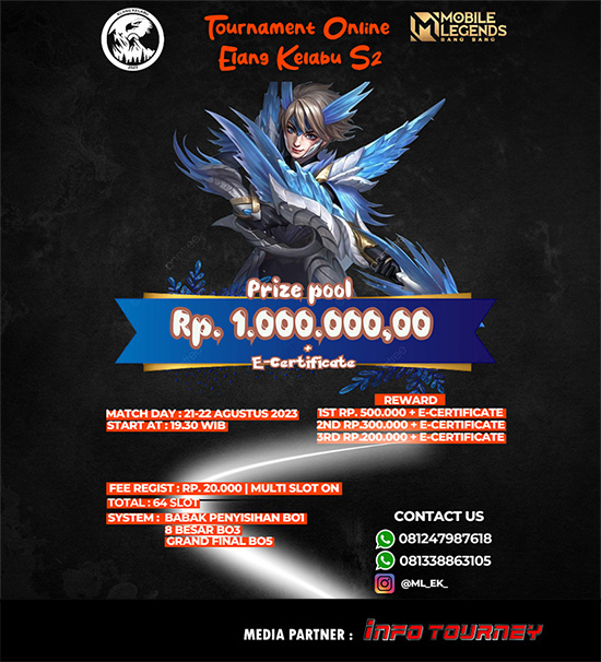 turnamen ml mlbb mole mobile legends agustus 2023 elang kelabu season 2 poster