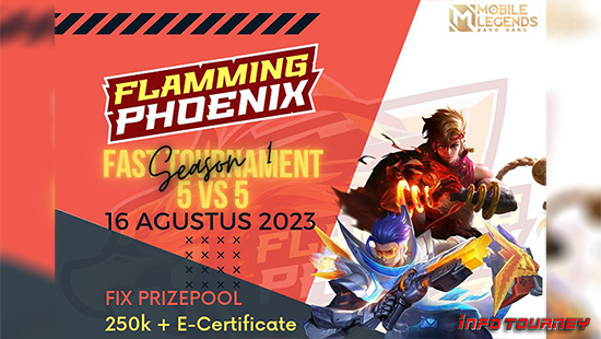 turnamen ml mlbb mole mobile legends agustus 2023 flamming phoenix seaeson 1 logo