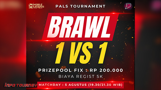 turnamen ml mlbb mole mobile legends agustus 2024 pals 1vs1 brawl logo
