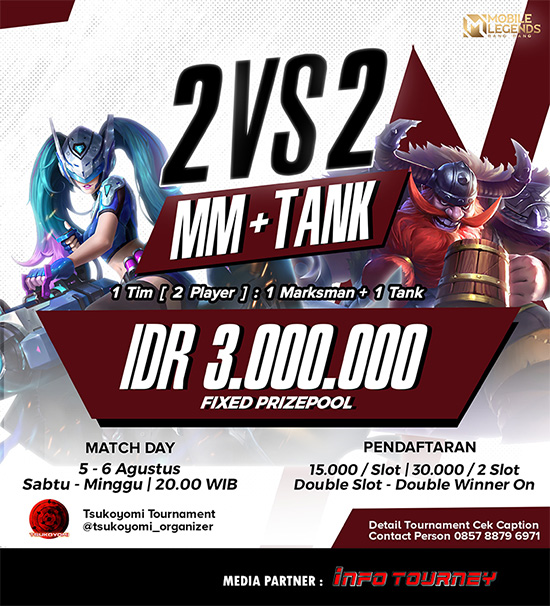 turnamen ml mlbb mole mobile legends juli 2023 tsukoyomi 2vs2 poster