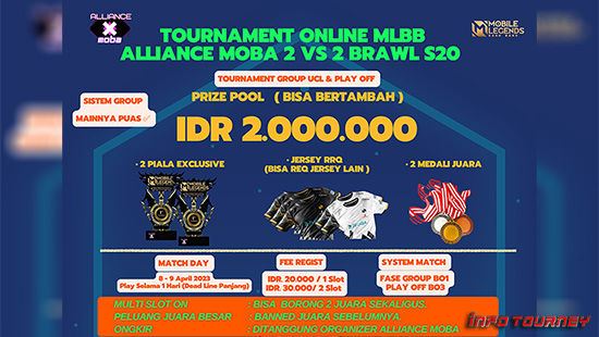 turnamen ml mlbb mole mobile legends april 2023 alliance moba 2vs2 brawl season 20 logo