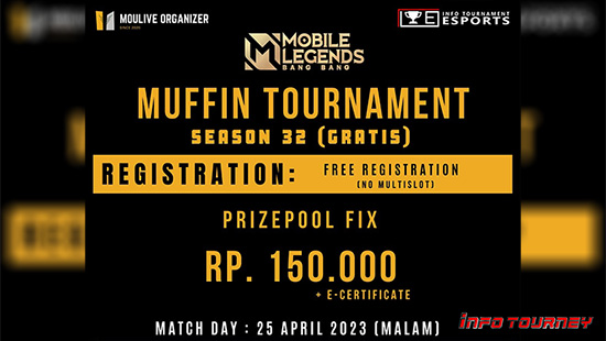 turnamen ml mlbb mole mobile legends april 2023 muffin season 32 logo