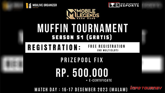 turnamen ml mlbb mole mobile legends desember 2023 muffin season 51 logo