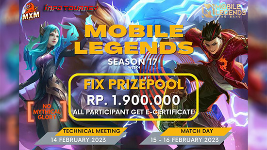 turnamen ml mlbb mole mobile legends februari 2023 mxm esport season 17 week 1 logo