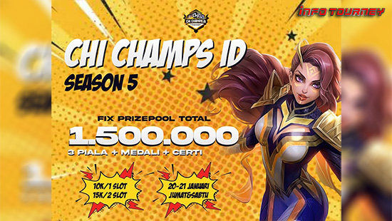 turnamen ml mlbb mole mobile legends januari 2023 chi champs id season 5 week 4 logo