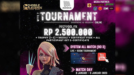 turnamen ml mlbb mole mobile legends januari 2023 graphene id season 1 week 2 logo