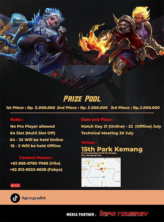 turnamen ml mlbb mole mobile legends juli 2023 greegy 404 poster