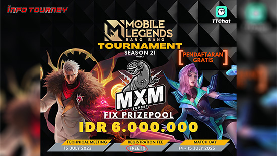 turnamen ml mlbb mole mobile legends juli 2023 mxm esport season 21 week 1 logo 1